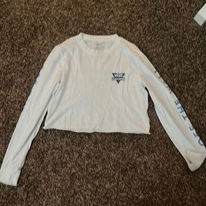 vans cropped long sleeve